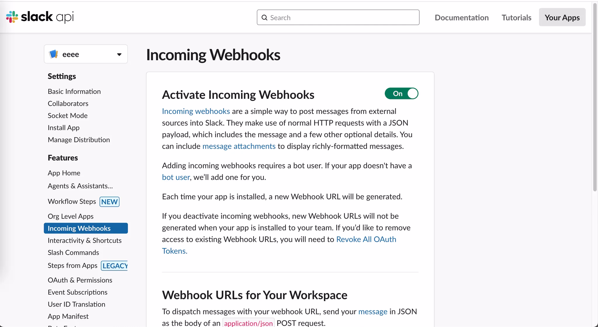 Create Slack App